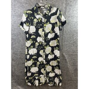 Cloth & Portrait Floral Dress M Cottagecore Button‎ Up Romantic